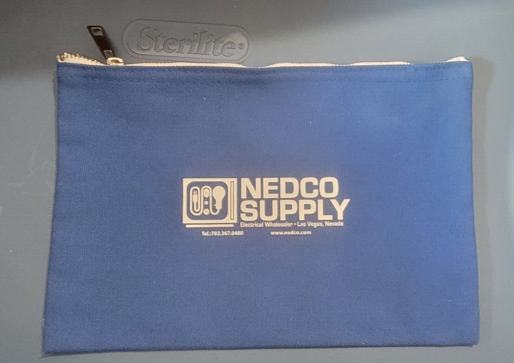 Canvas Tool Pouch 12 x 7 x 4 -Inch with Heavy Duty Brass Zipper – 2 Pack