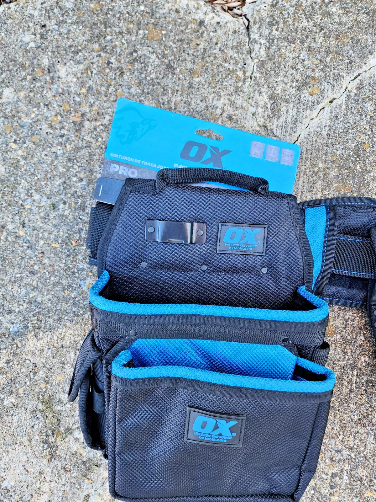 Electricians Work Belt OX Pro Nylon NEW! Pouches, Pockets, Tool Storage