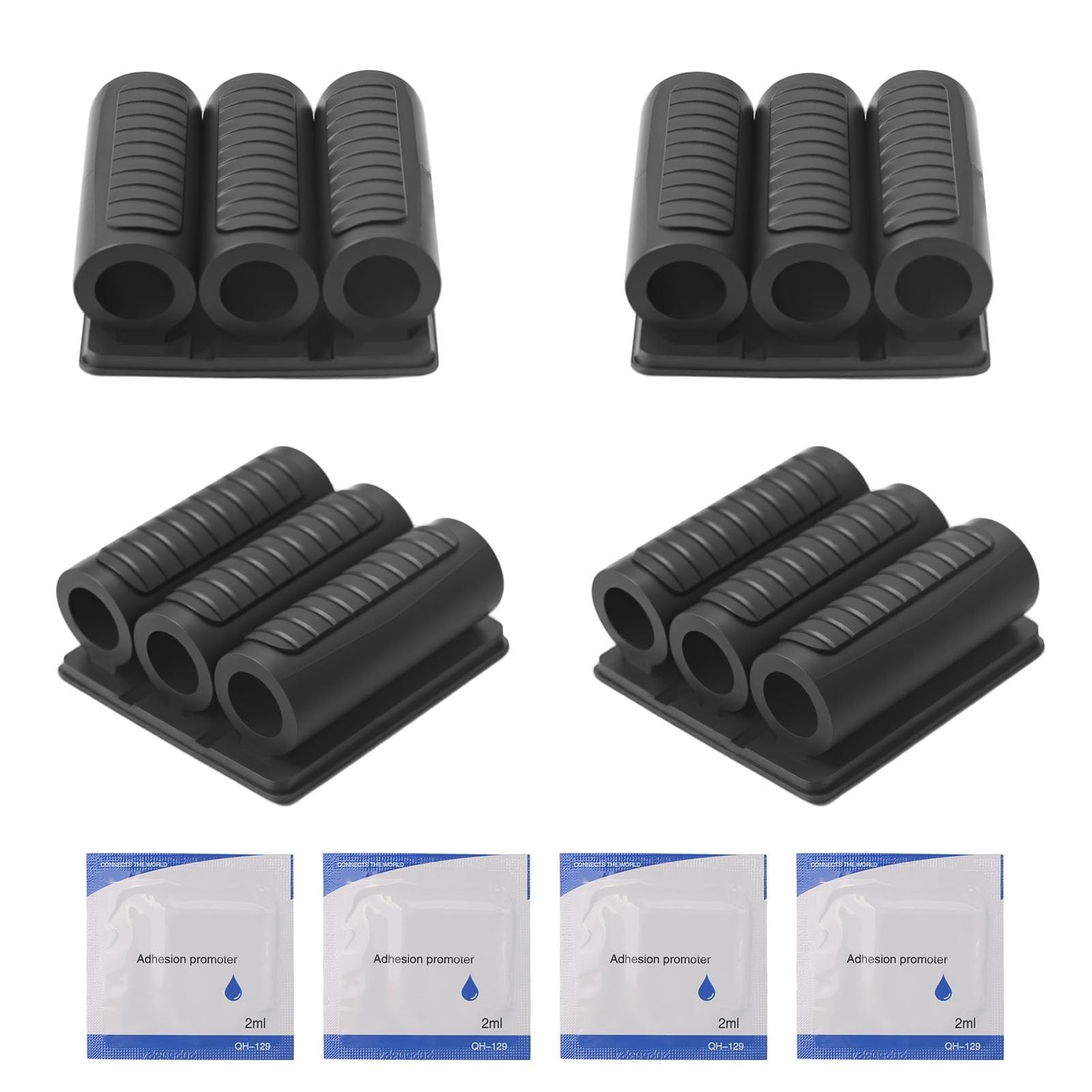 4 Pack Drill Bit Holder Tool Holster for Impact Drivers and Drills, with Adhe…