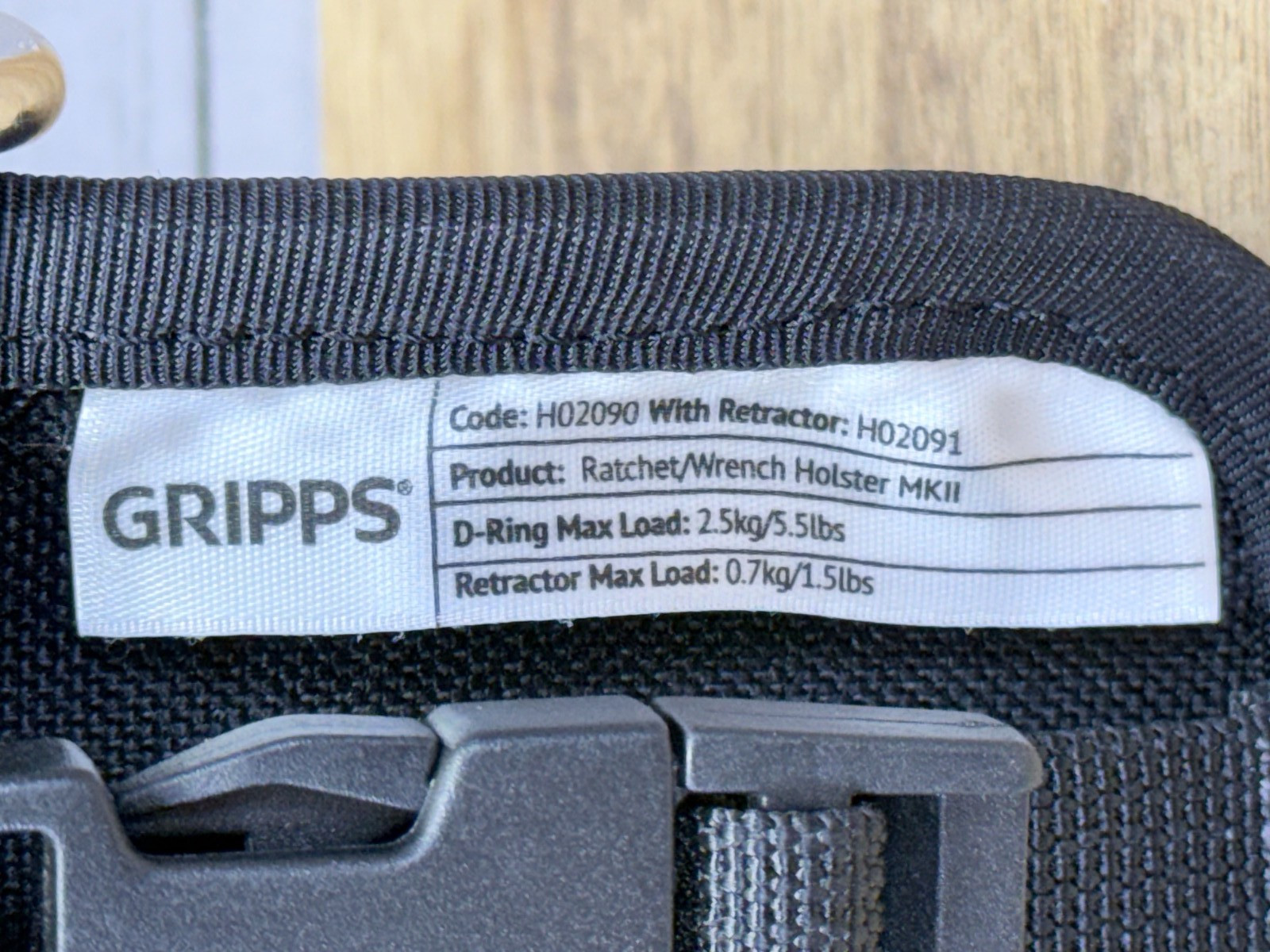 Gripps Ratchet/Wrench Tool Holster H02090 Carpentry Construction Roofing