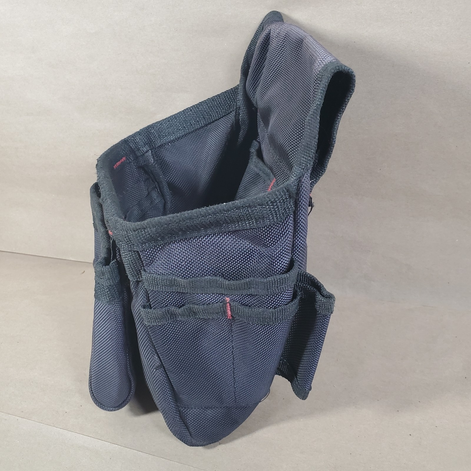 Black Nylon Tool Pouch Utility Belt Holder Multi-Pocket Carpenter Electrician Ba