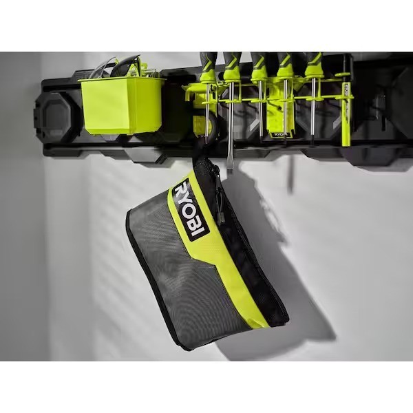 RYOBI 12″ Zipper Tool Pouch Heavy Duty Water Resistant 1680D Utility Storage Bag