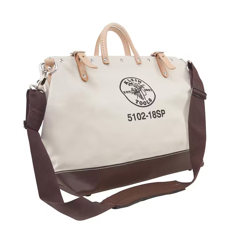 Deluxe Tool Bag, Canvas, 13 Pockets, 18-Inch