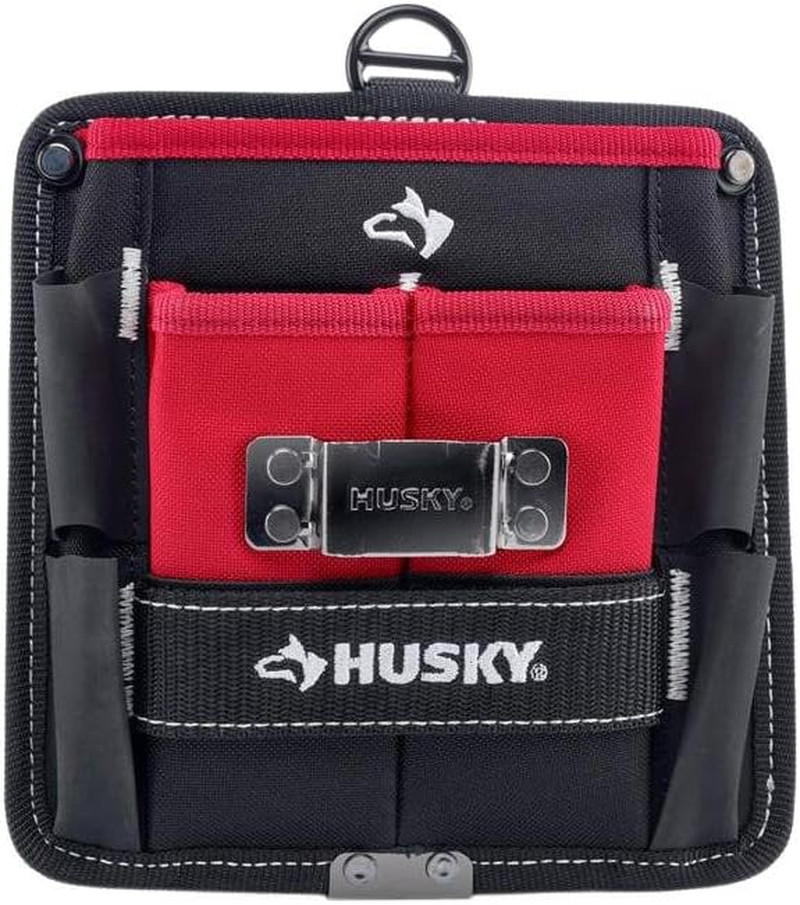 HUSKY 7 In. 3 Pocket Tape Spuntuff Heavy-Duty Water-Resistant Tool Storage Tool