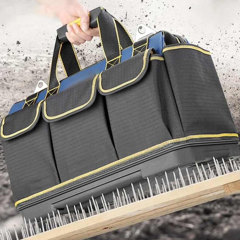 13-14 Inch Tool Bag Waterproof Electrician Toolkit Multi Pocket Storage Case