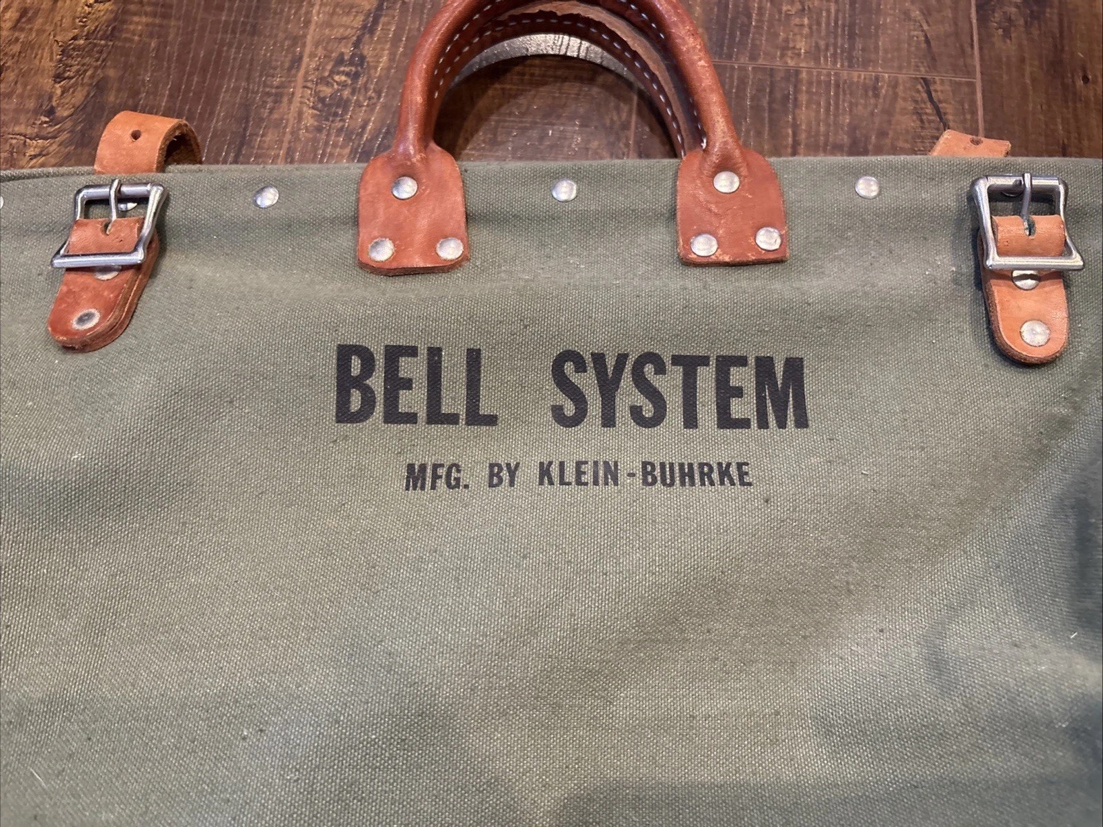 Vintage Bell System Klein-Buhrke Lineman’s Canvas Utility Bag Tool Bag