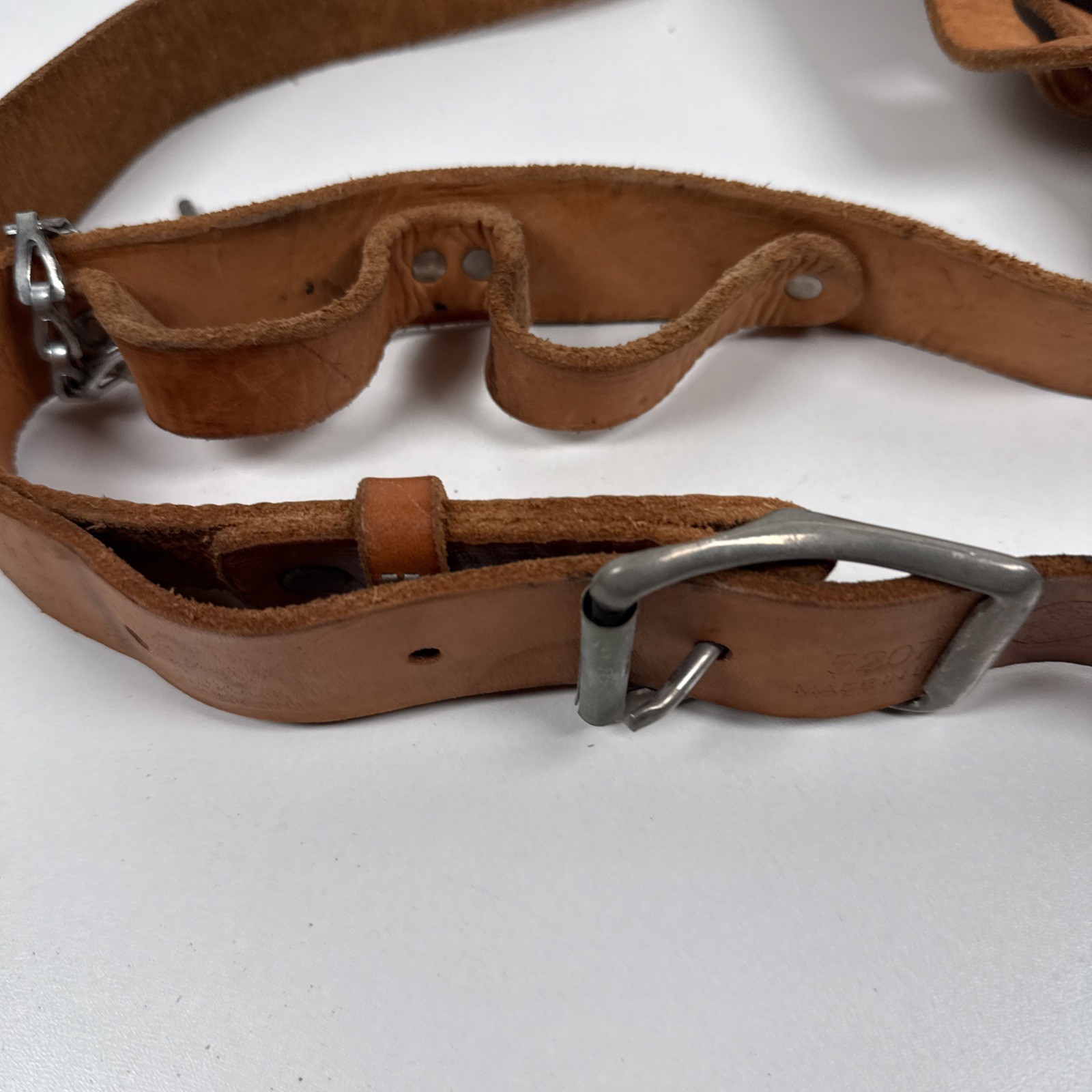 Klein Tools 5127 Leather Tool Pouch & 5207L Belt USA Made Electrician READ