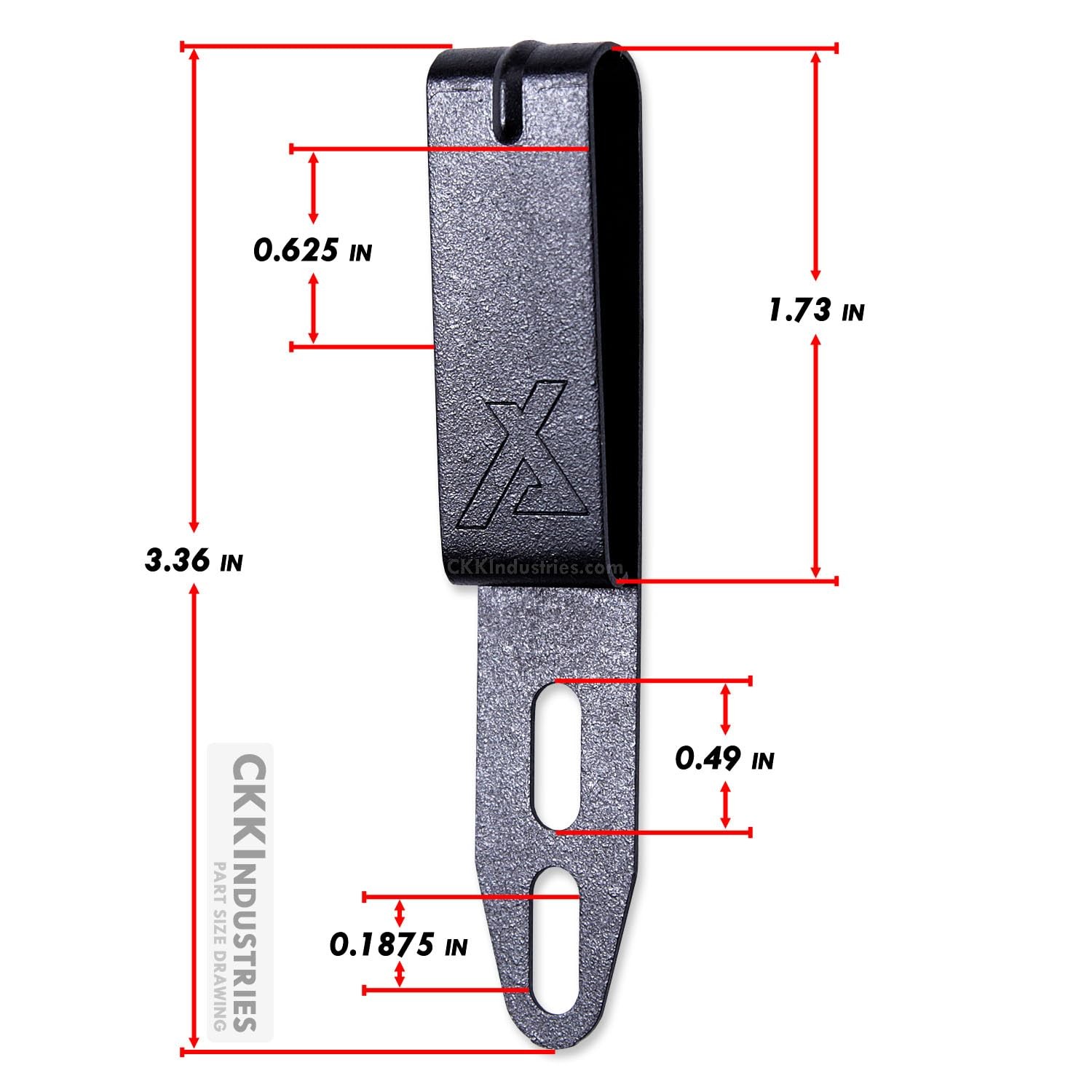 HolsterSmith Universal Metal Belt Clips for Holster Making – (ARC 1) – (Fits …