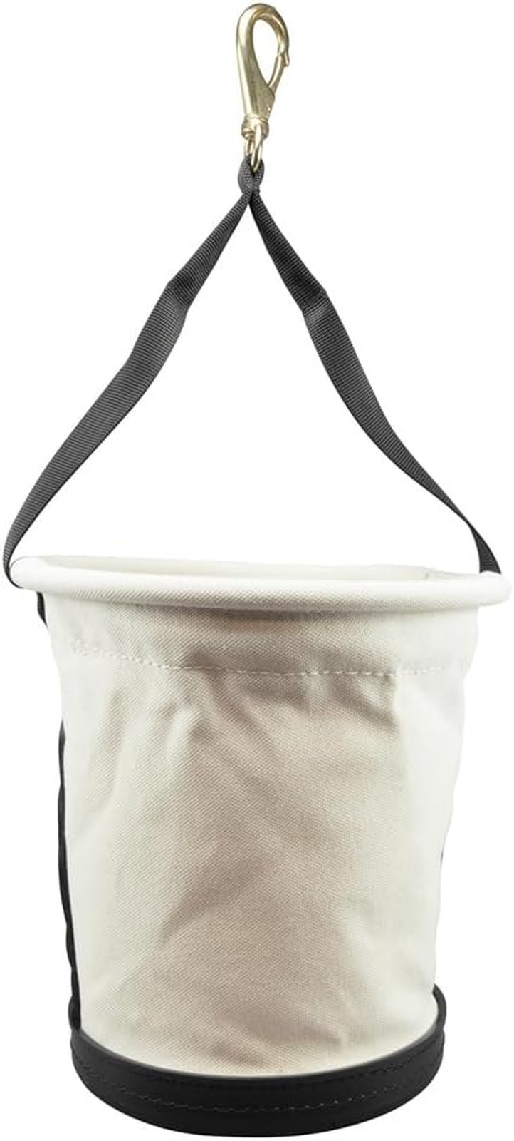 Heavy Duty Canvas Tapered Wall Bucket Utility Web Handle Rope Lineman Tool