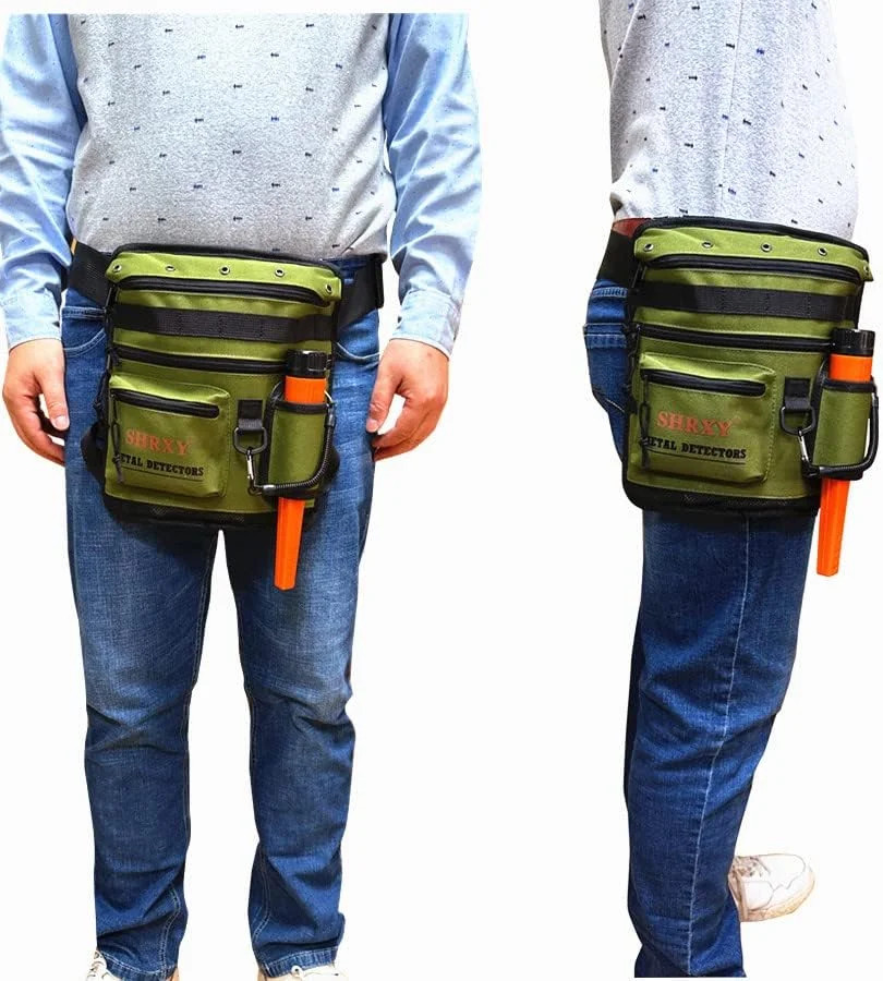shrxy Metal Detecting Finds Bag Waist Digger Pouch Tools Bag for PinPointer Garr