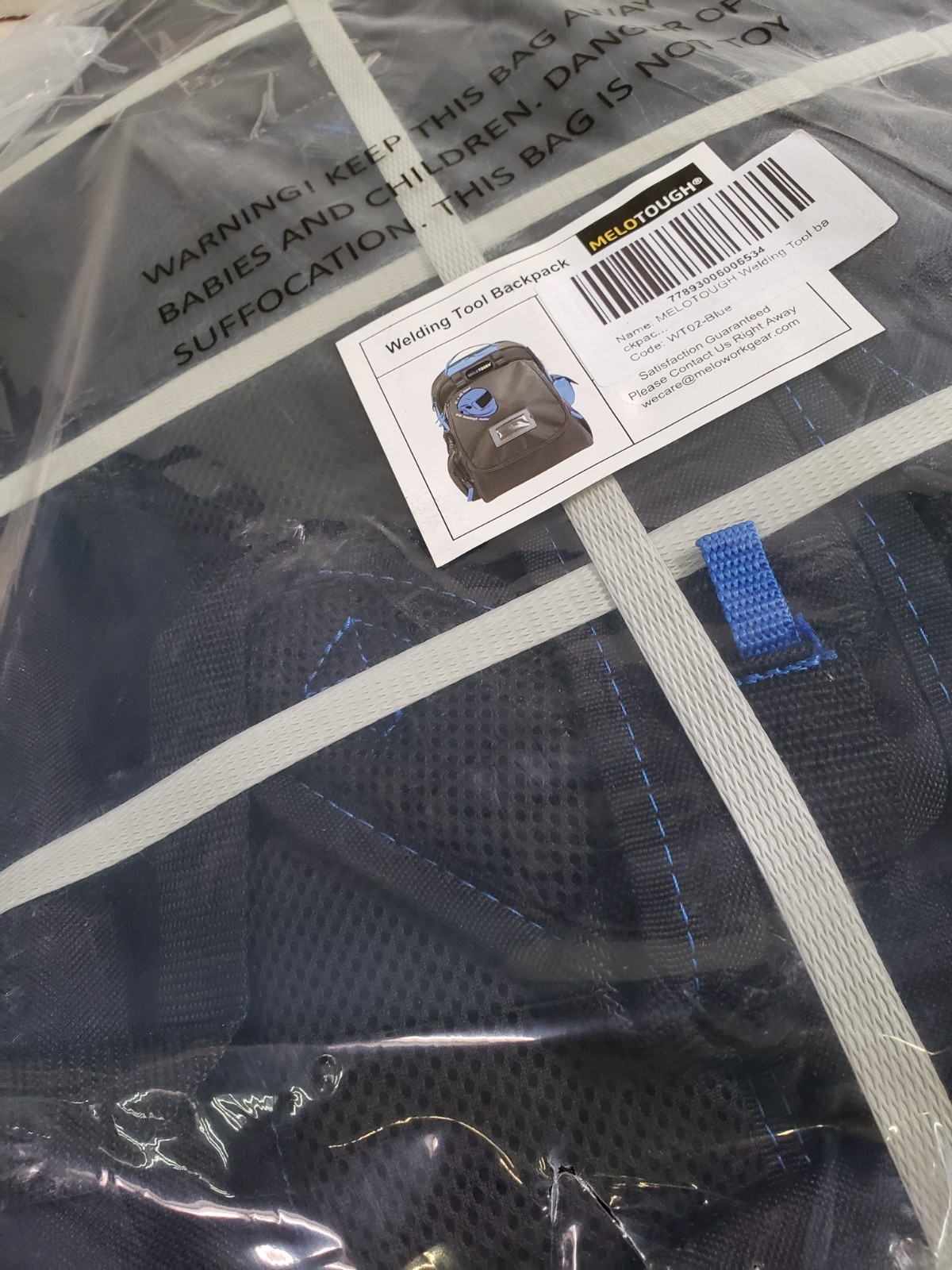Melotough – Welding Tool Backpack – Black/Blue