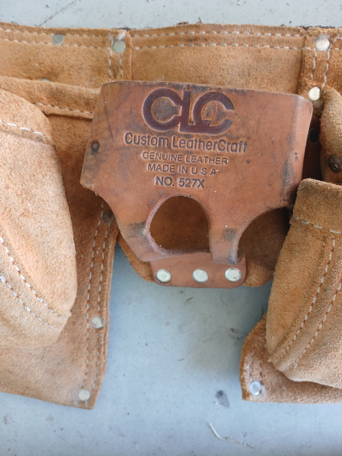 CLC Custom LeatherCraft 527X Suede Leather Tool Belt Carpenter Pouches Made USA