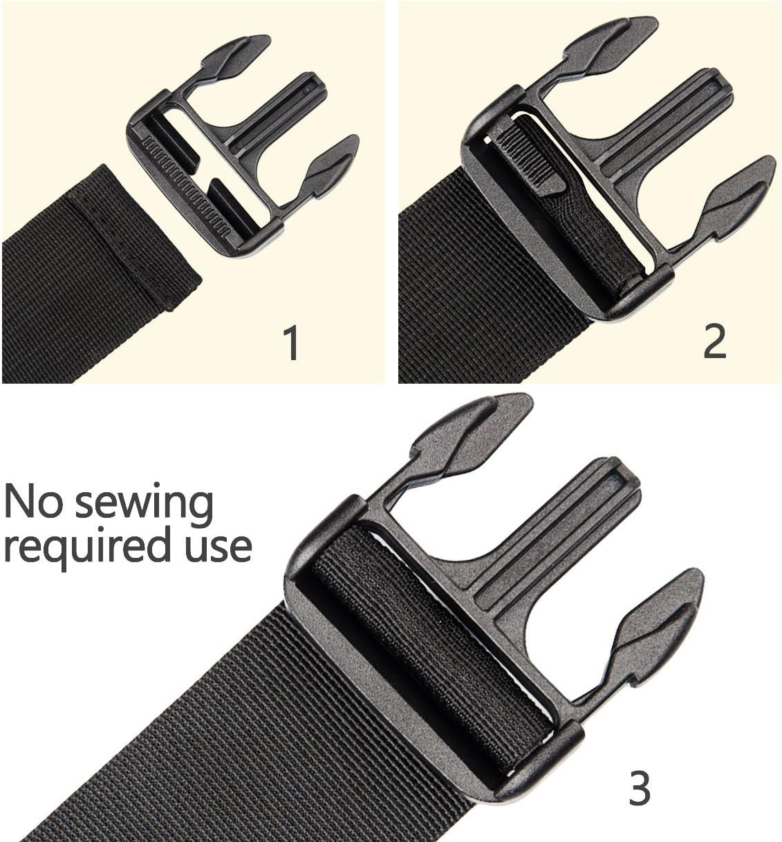 4pcs Quick Release Buckles – No Sewing Required for Backpack Repairs, 25mm