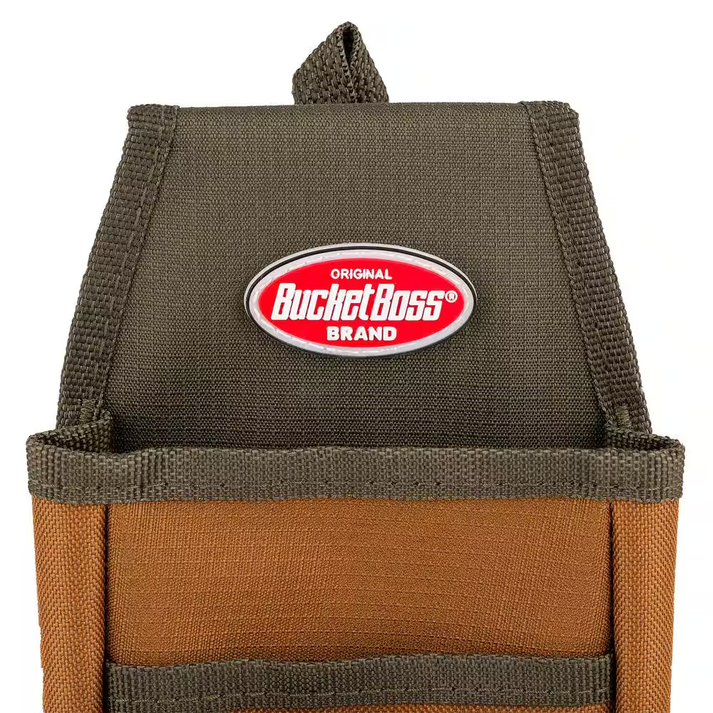5 In. 5-Pocket Utility Tool Belt Pouch with Flap Fit