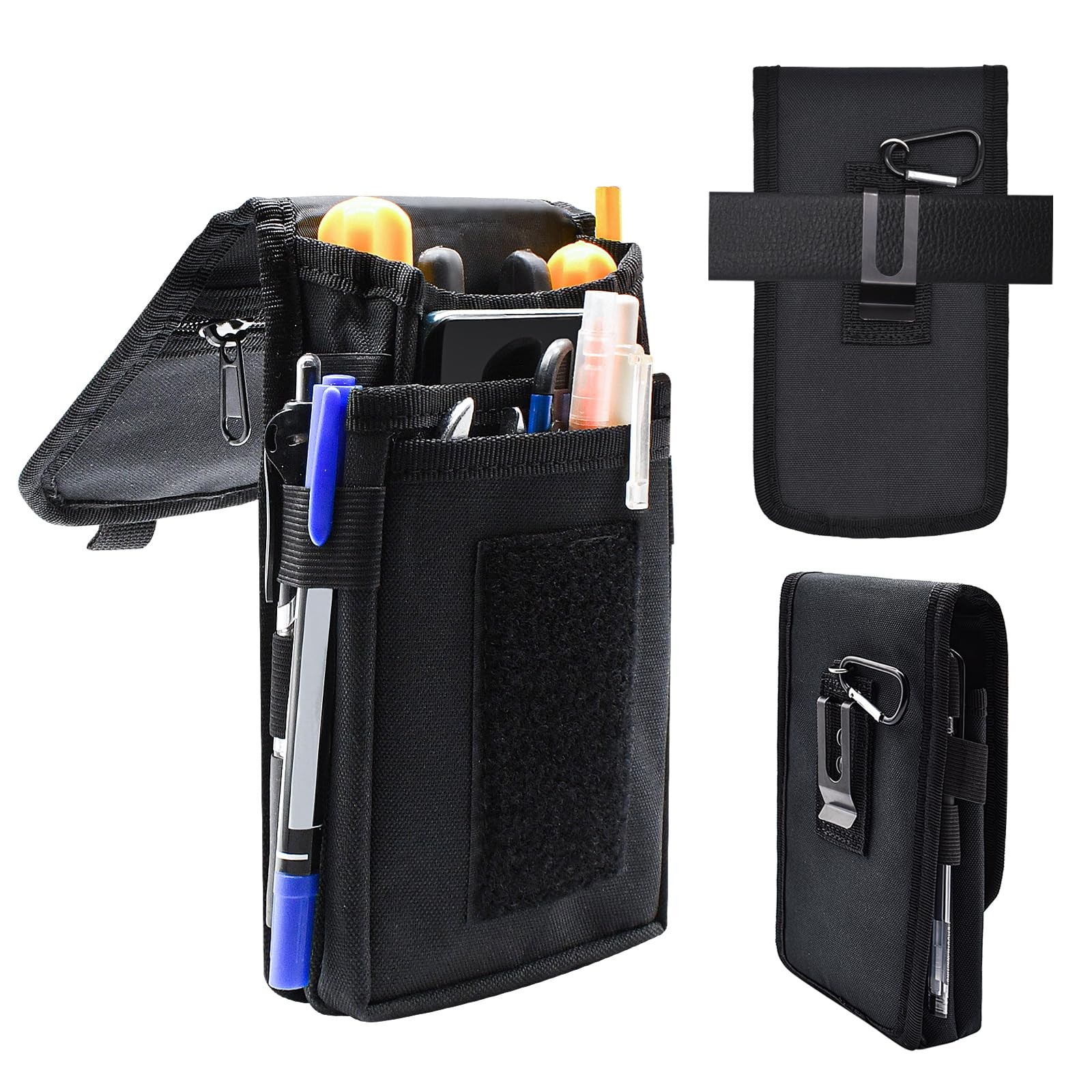 KATOLK Belt Tool Pouch, Tactical Utility Organizer with Cell Phone Holder, Du…