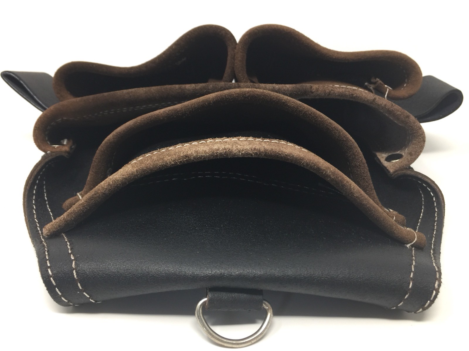 Pack Of 20 Leather Gold Oil Tanned Leather Nails & Tools Pouch Extra Big Pockets