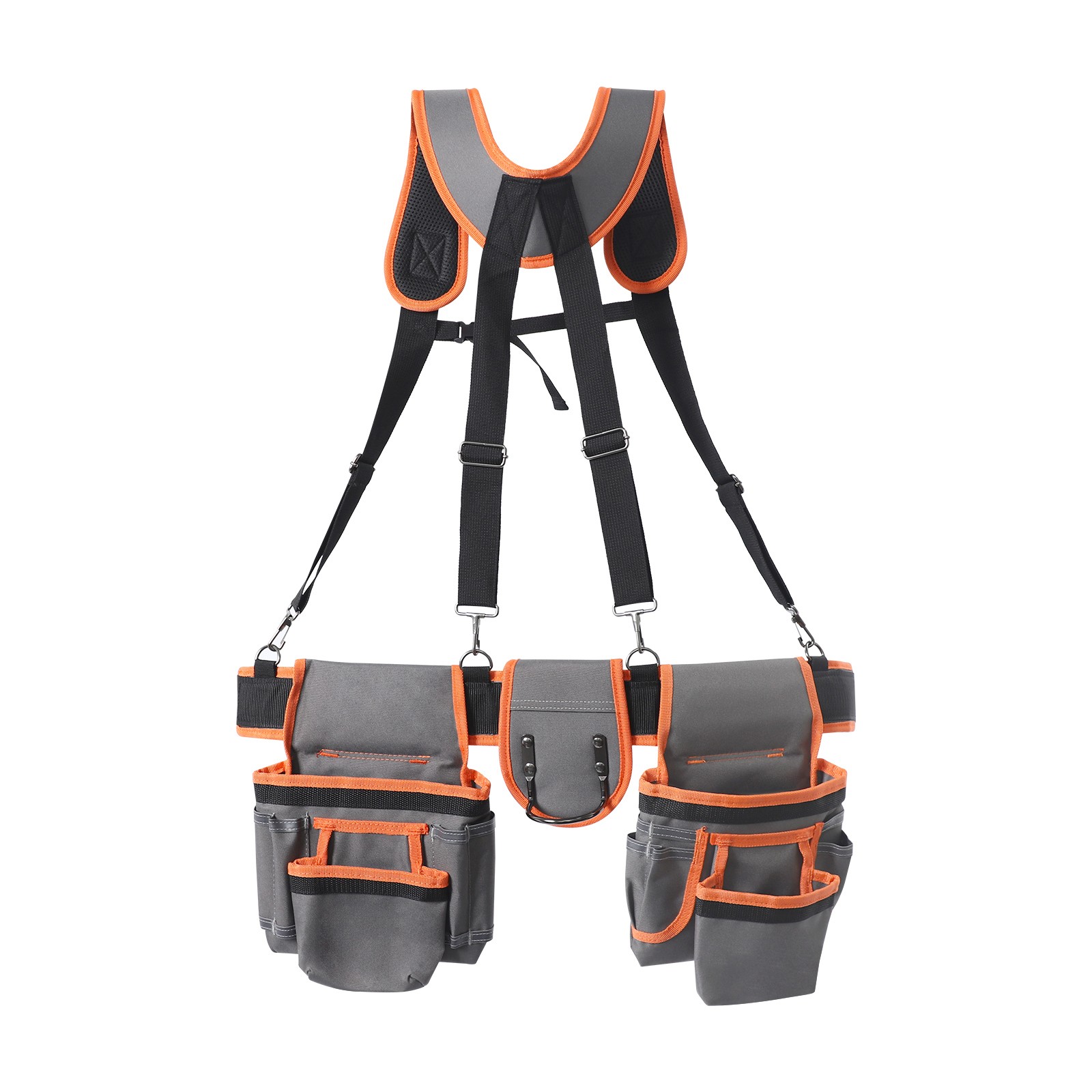Electrician Tool Bag Tool Belt with Suspenders Adjustable Utility Belt Work Bag