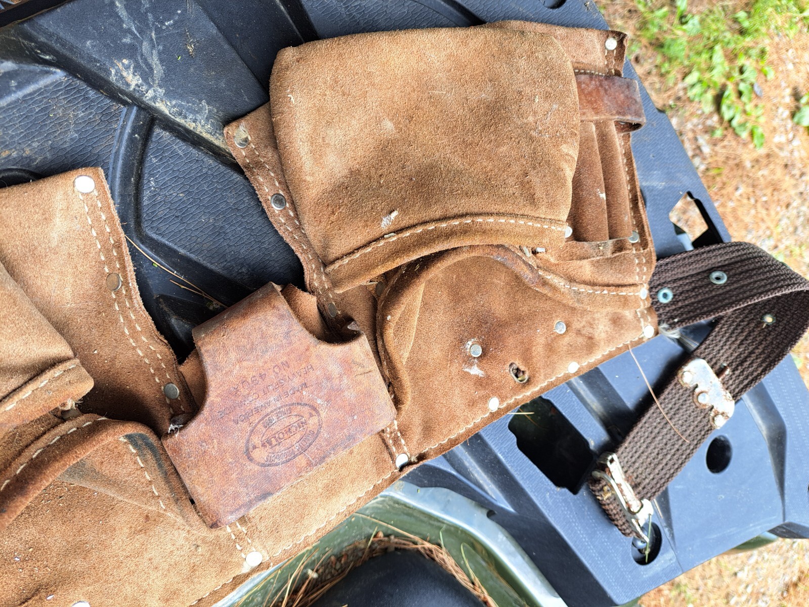 Heavy Split Cowhide Multi-Pocket Tool Belt 490X by Nicholas High Qlty USA Made
