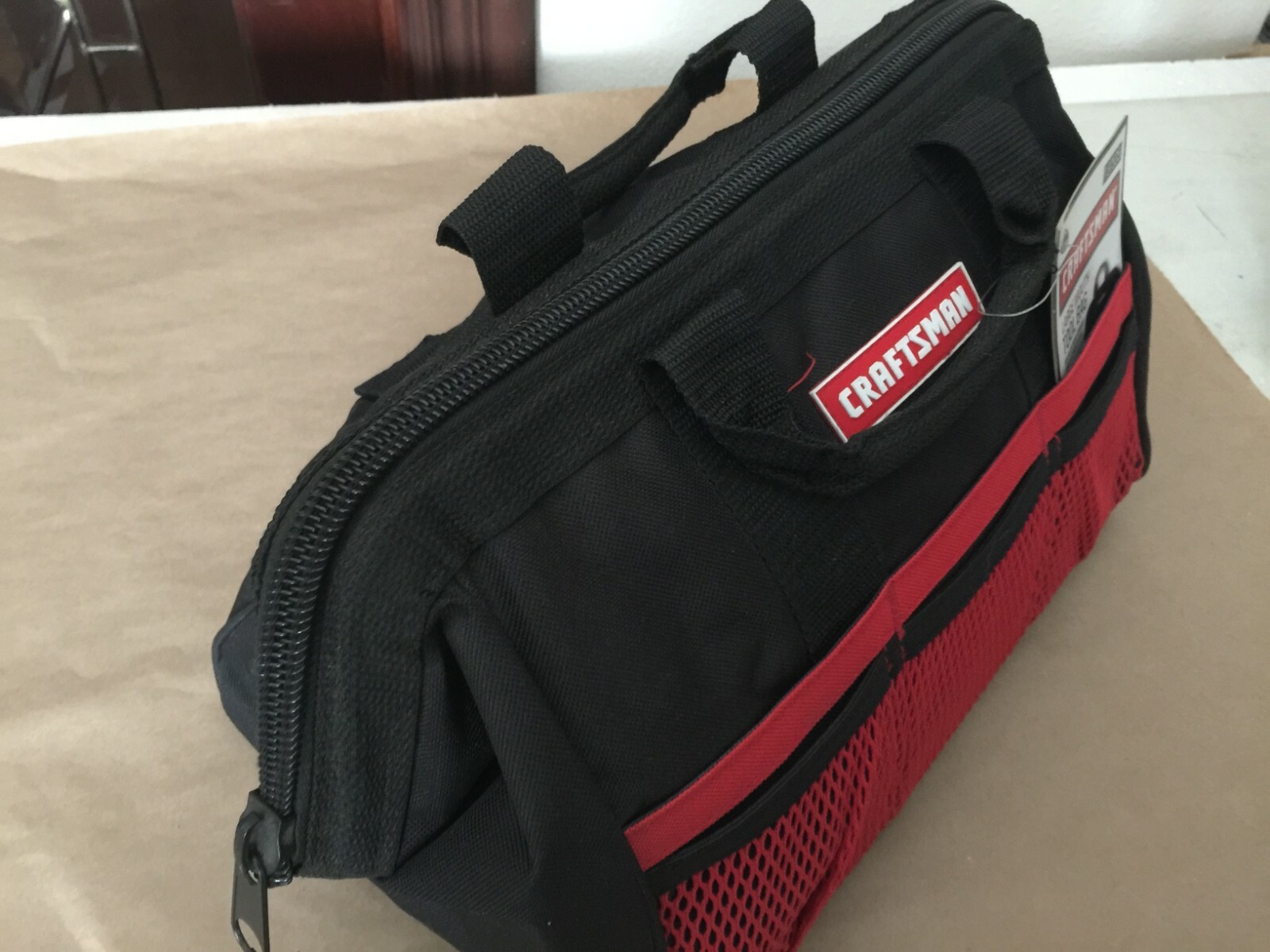 Craftsman 13 inch LARGE MOUTH TOOL BAG Storage Small Power Hand Tools 9-37535