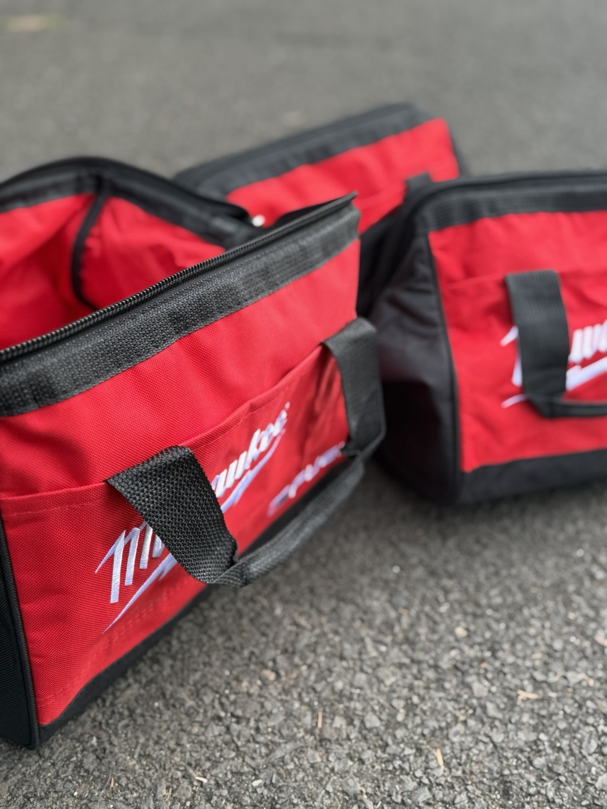 NEW 3 Pack Milwaukee FUEL M12 13″ x 10″ x 9 Canvas Tool Bag Case M18 12 Volt 3x