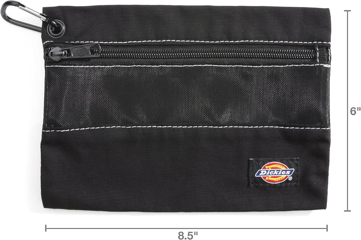 Dickies Set of 3 Small Canvas Utility Pouches, Zippered, for Organizing Small To