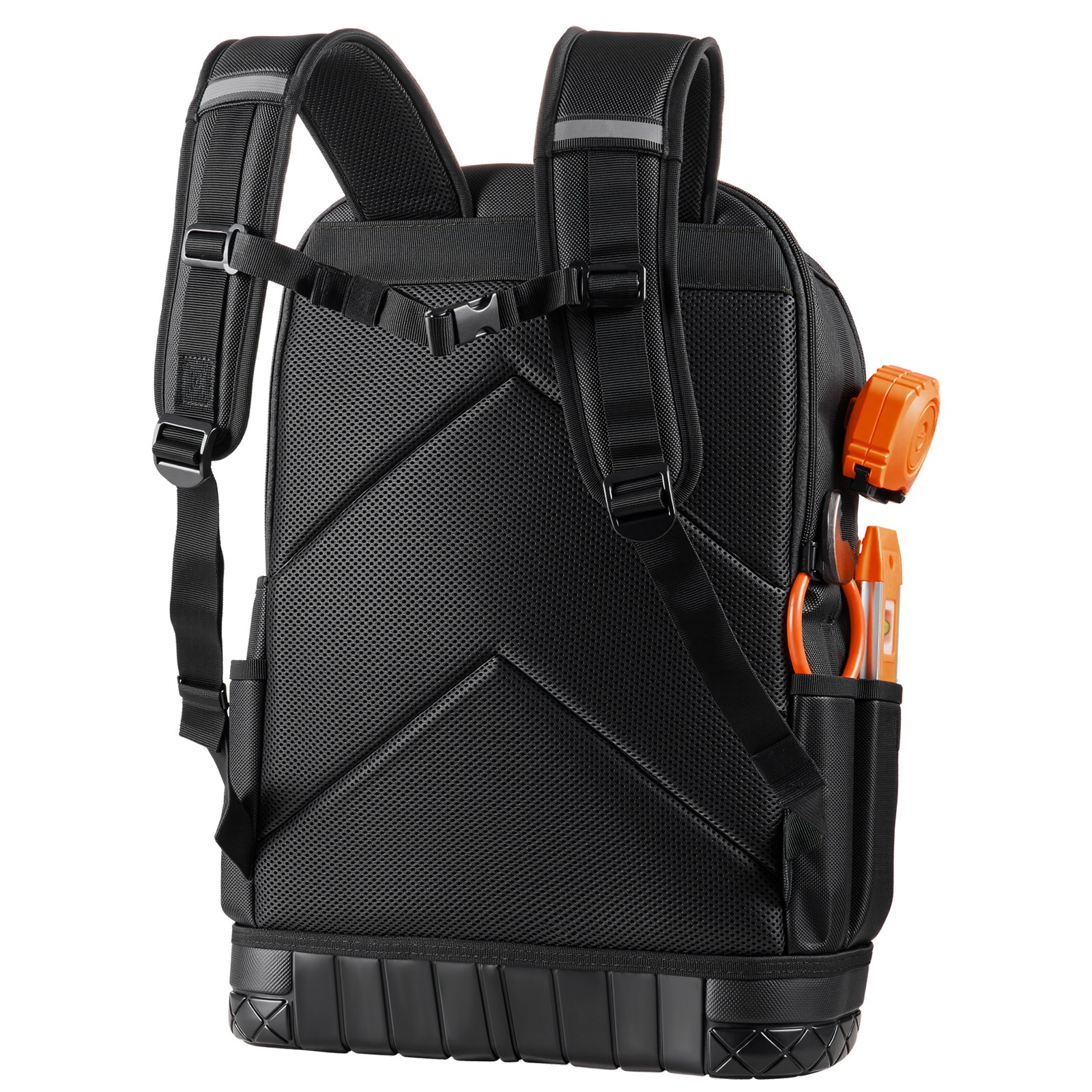 Tool Backpack 65 Pockets Tear-resistant Jobsite Backpack for Electrician