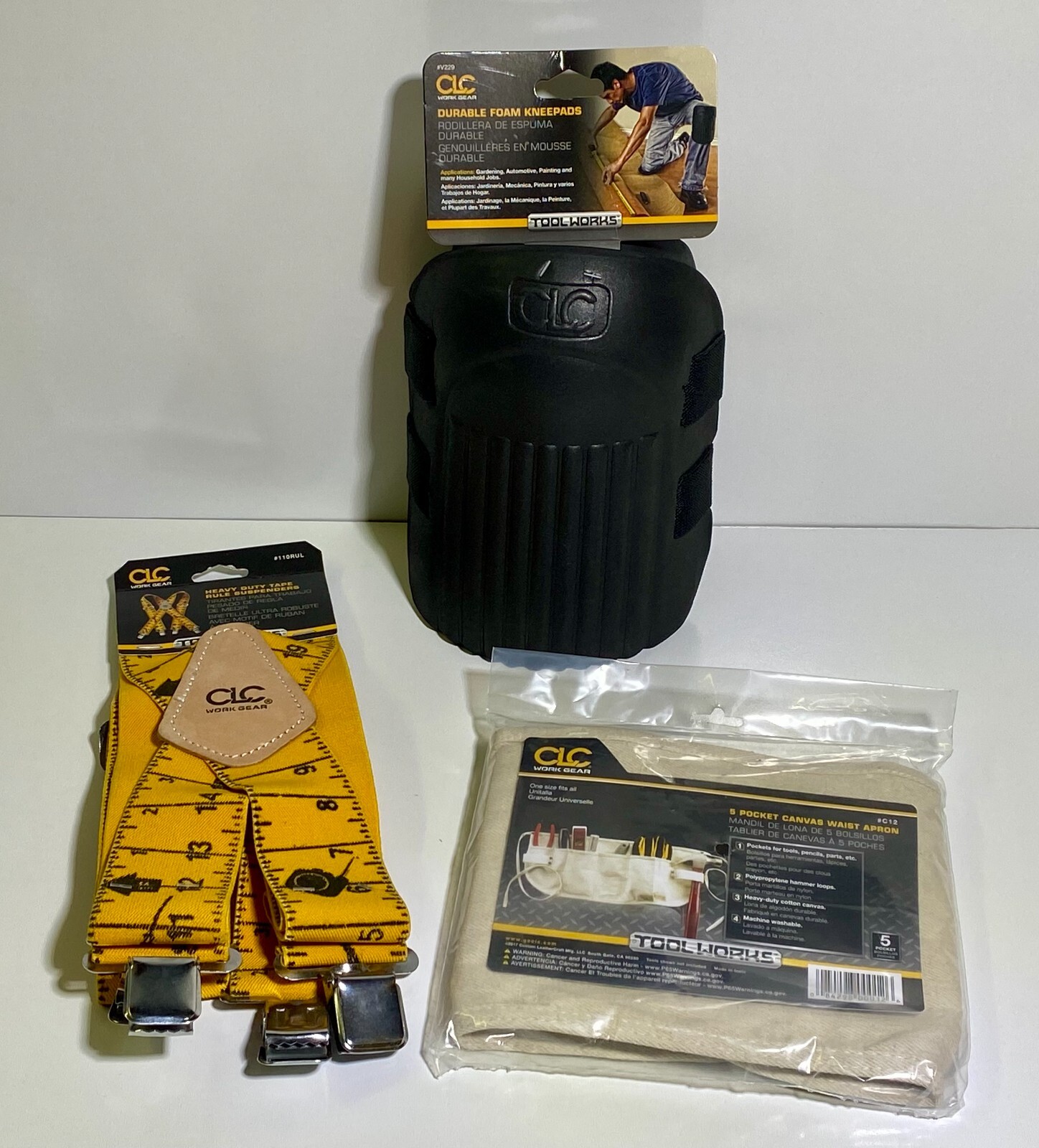 CLC Custom Leather Craft Toolworks Work Gear Apron Belt Kneepad Gift Pack
