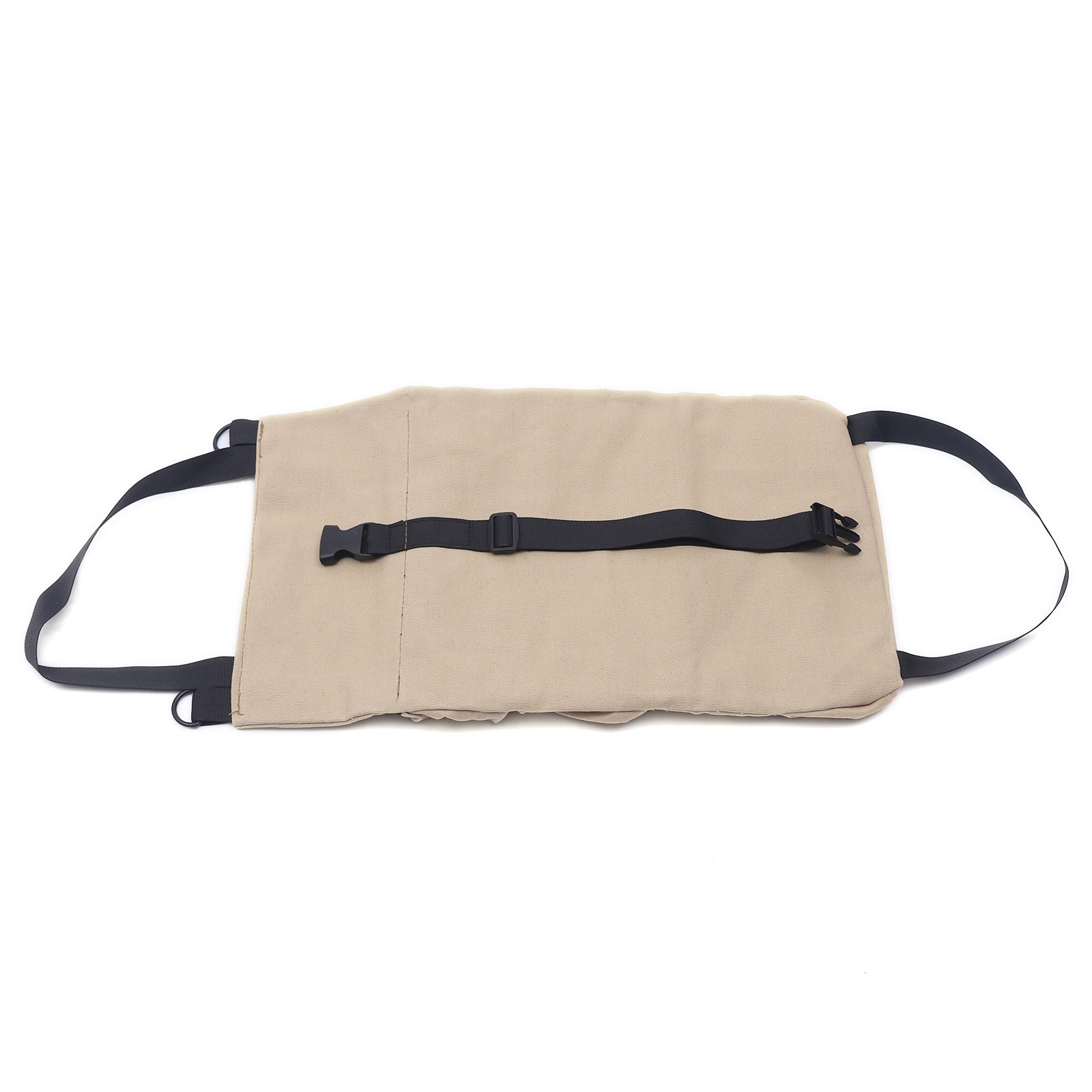 Scratch Resistant Roll Bag Heavy Duty Canvas Roll Up Tool Bag with 5 Pockets