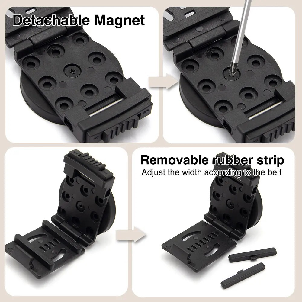 Non-Slip Tool Holster Belt Clip Quick Access Magnetic Tool Holder Detachable