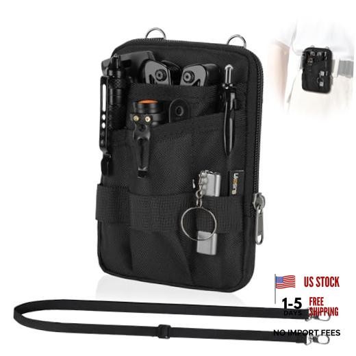 Pocket Tool Pouch, Oxford Pocket Organizer with Removable Strap | EDC Belt