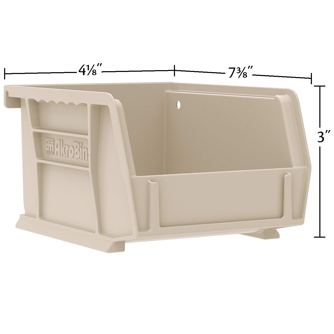 30220 AkroBins Plastic Hanging Stackable Storage Organizer Bin, 7-Inch x 4-Inch