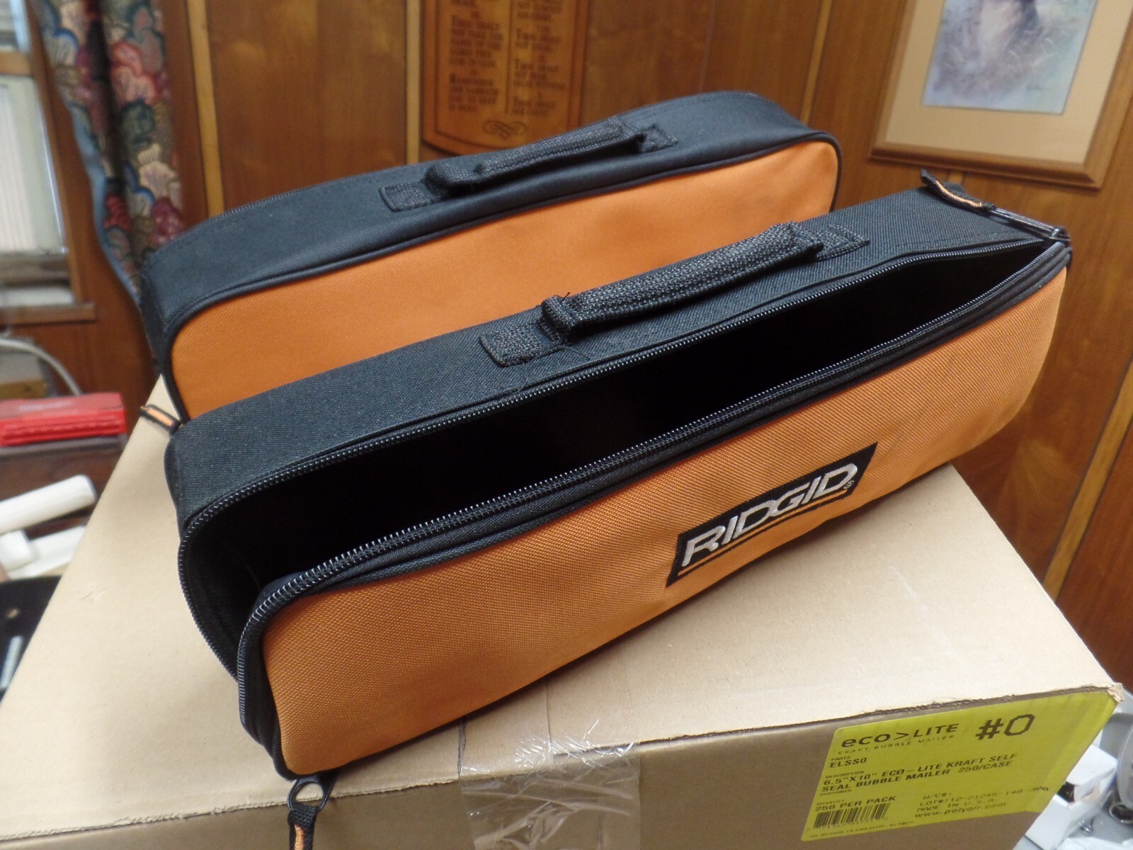 QUANTITY OF 2 RIDGID JOBMAX TOOL BAGS (16×4.5×3)