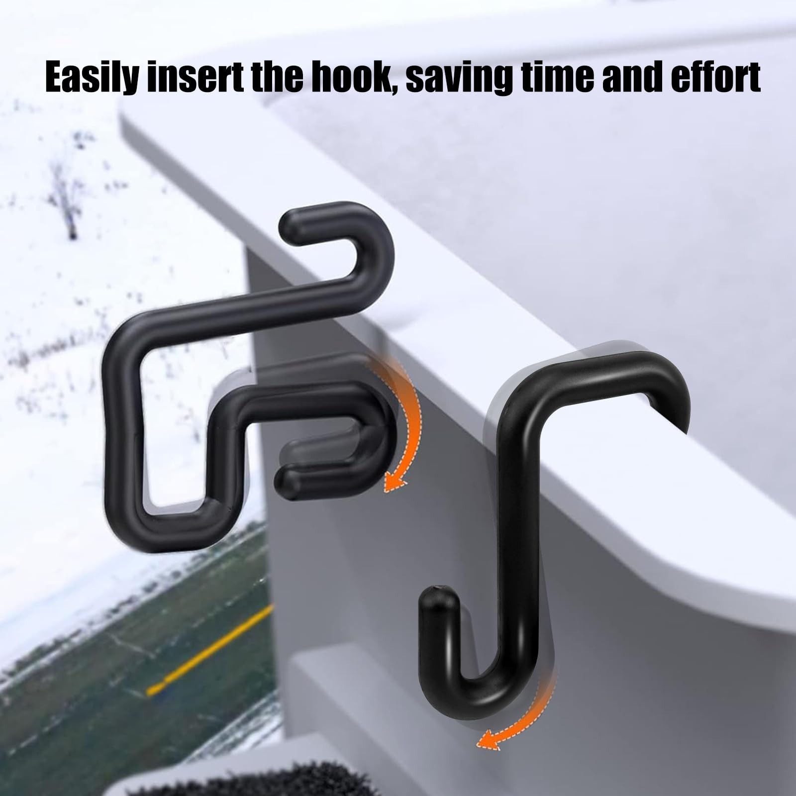 8PCS Heavy Duty 3″ Lineman Bucket Hooks | Tool Holders, 40lb Capacity, Durable S