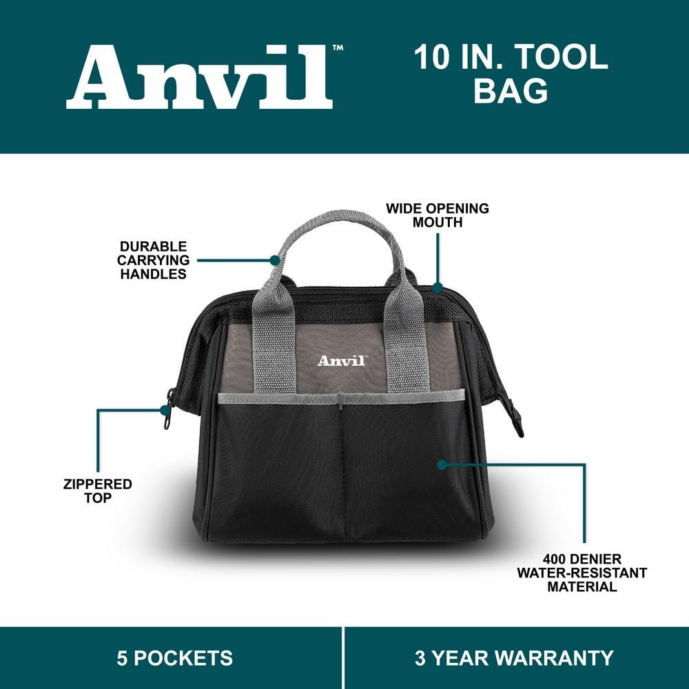 10 In. Tool Bag 5 pockets for optimal tool storage
