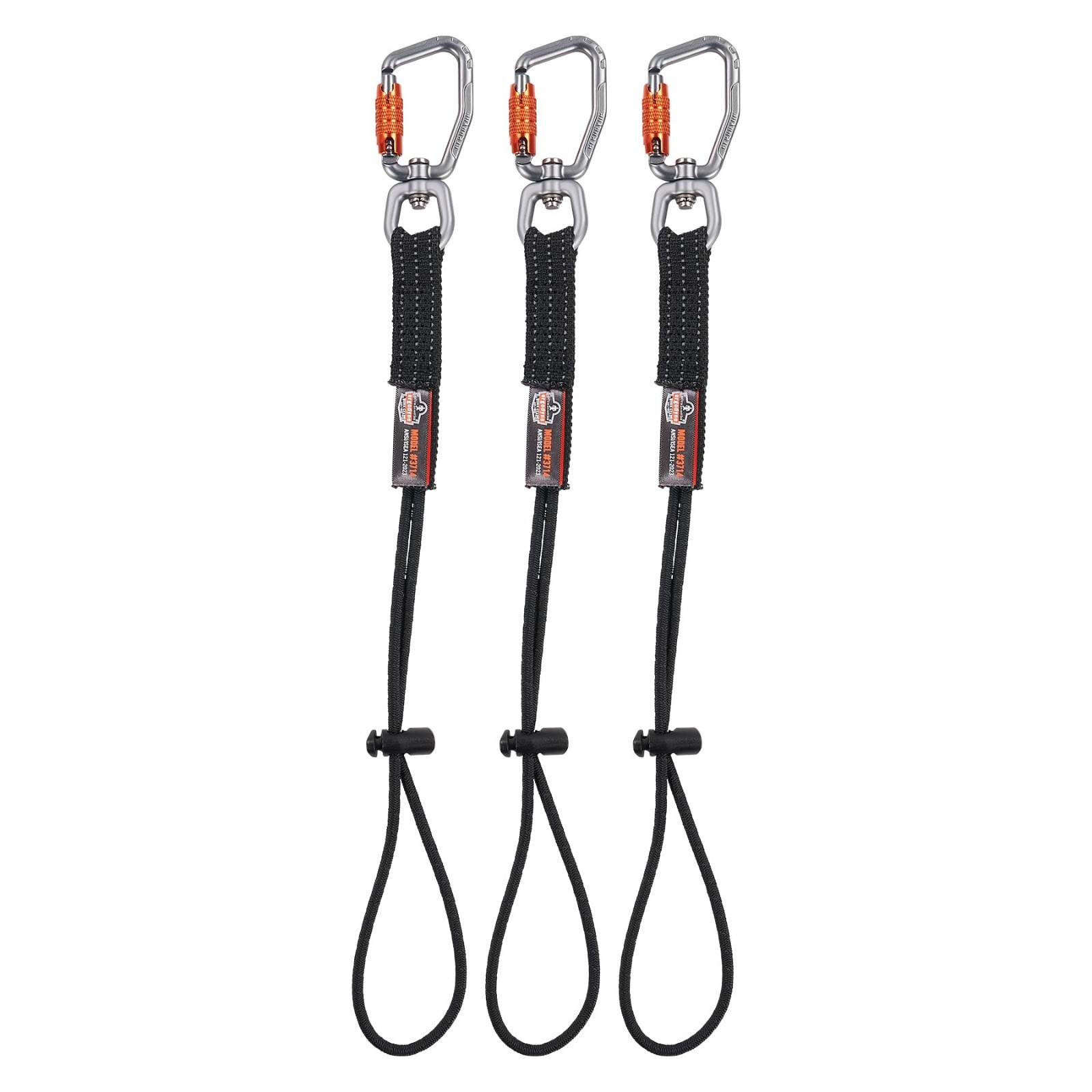 Tool Lanyard & Tethering Attachment with Carabiner, 10lbs Weight Rating, 3-Pack