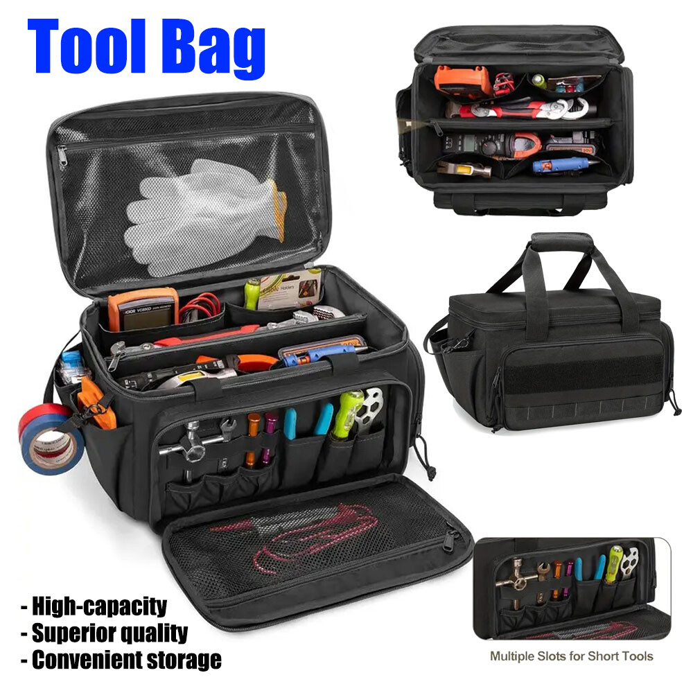 14″Durable Heavy Duty Durable Portable Tool Storage Bag Organizer,Large capacity