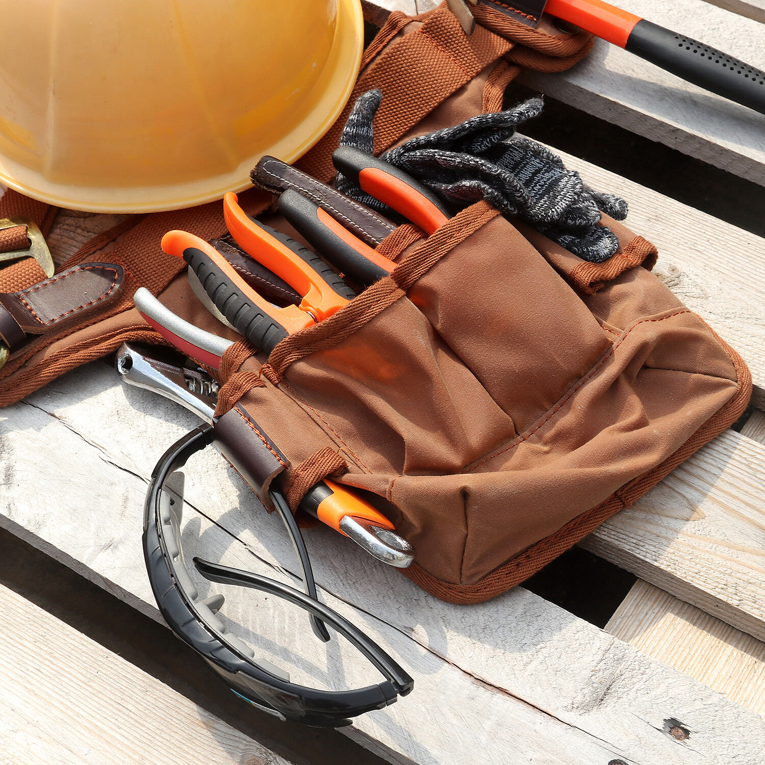 TOURBON Work Tool Belt Suspender Drill Pouch Electricians Carpenter Harness Vest