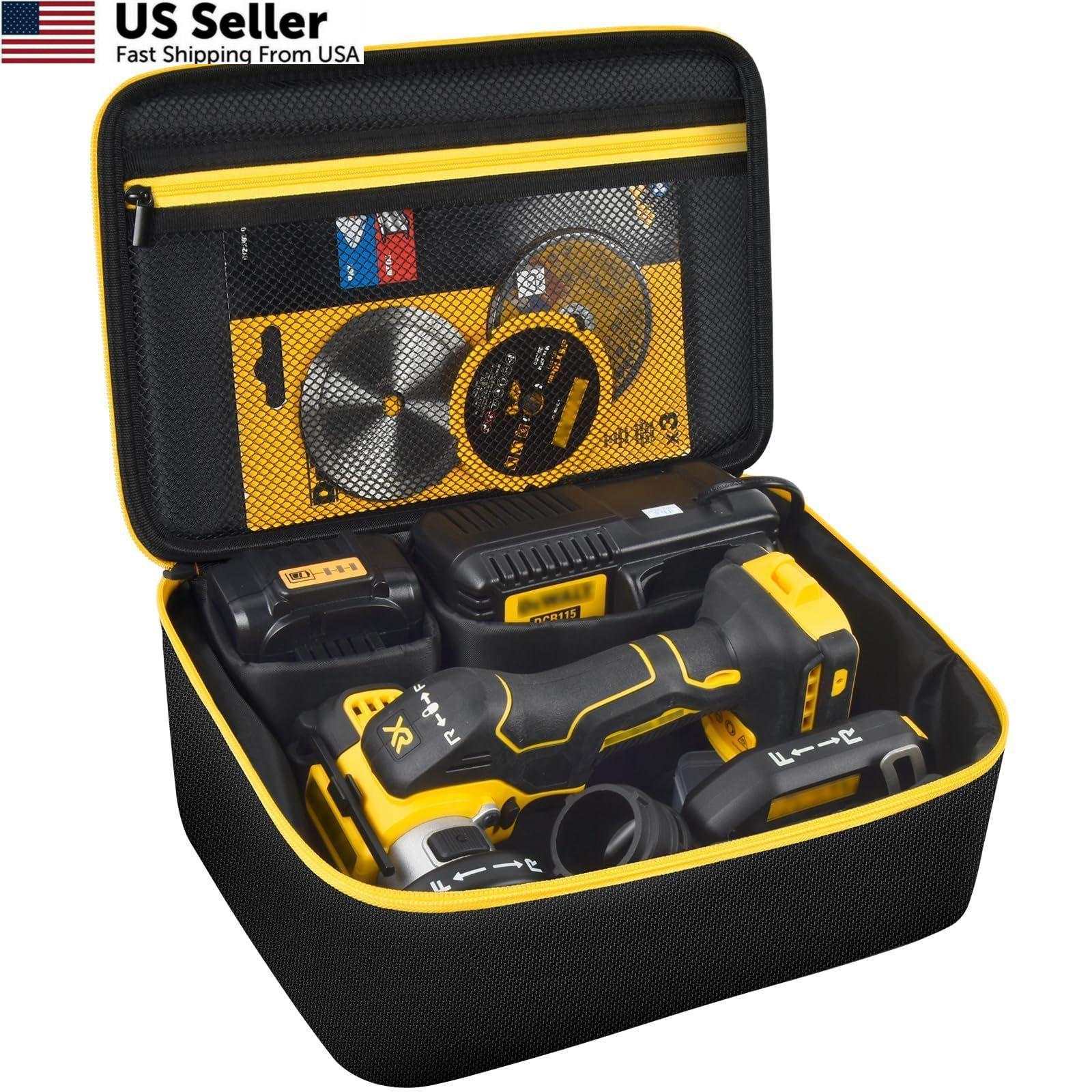 Bag Compatible with DEWALT 20V MAX Cut Off Tool 3 11.5*7.5*3.82 inches, Black