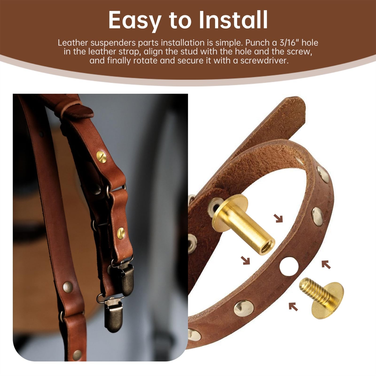 5043K Suspender Lock Kit, Suspension System One Size, As Shown in the Figure