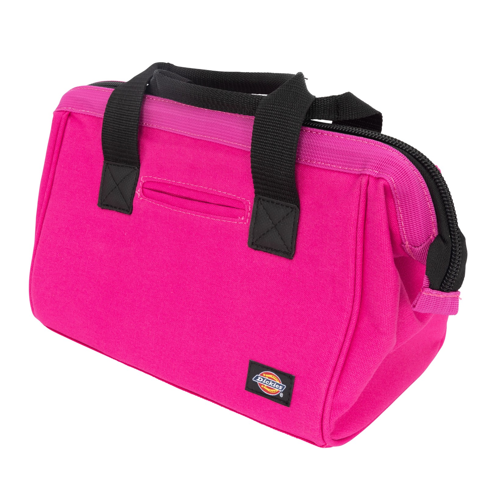 Womens Tool Accessory Tote Bag 12 inch with Zipper Closure Pink Dickies 57148