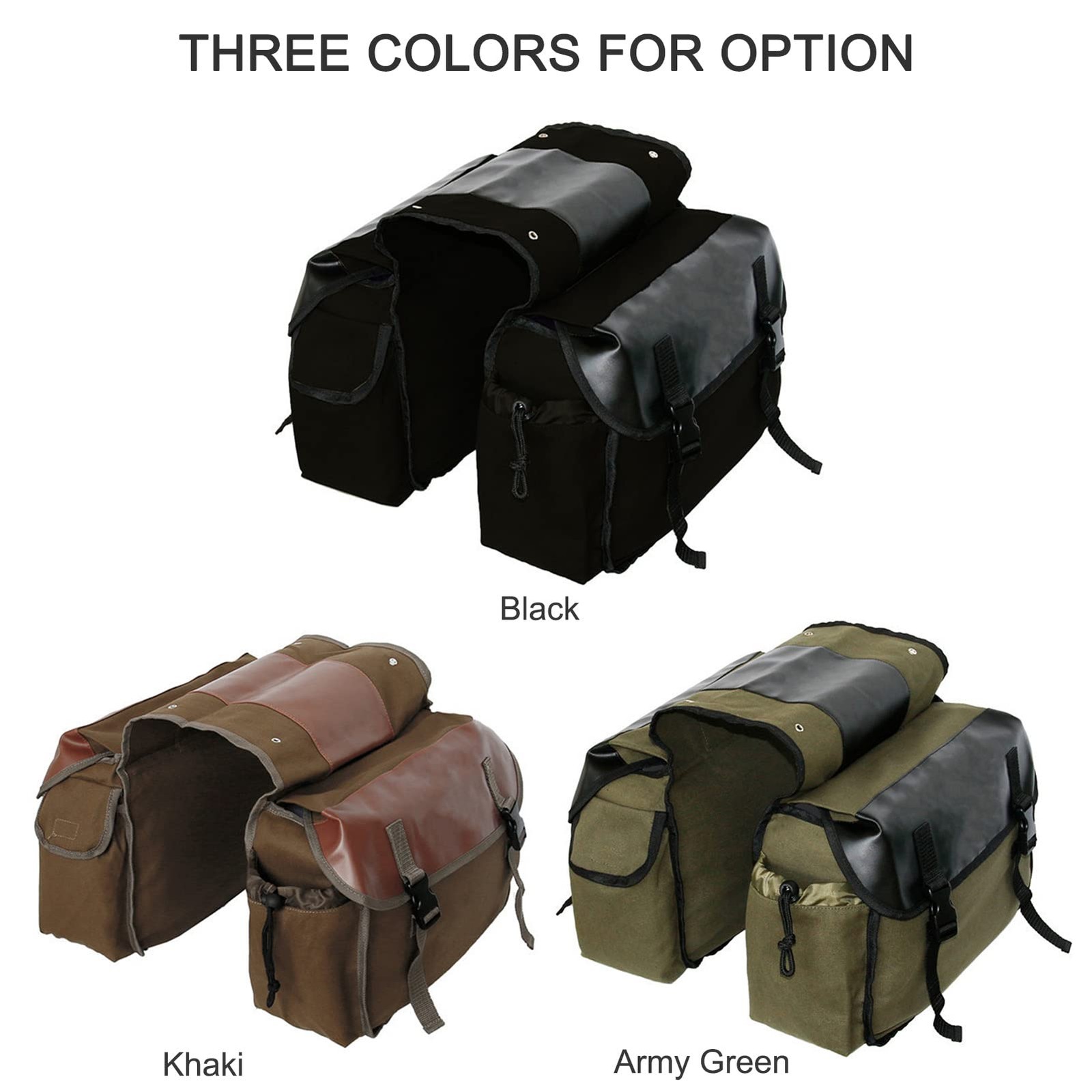 Motorcycle Saddle Bags, Waterproof Motorcycle Saddlebag Side Tool Bags Cyclin…