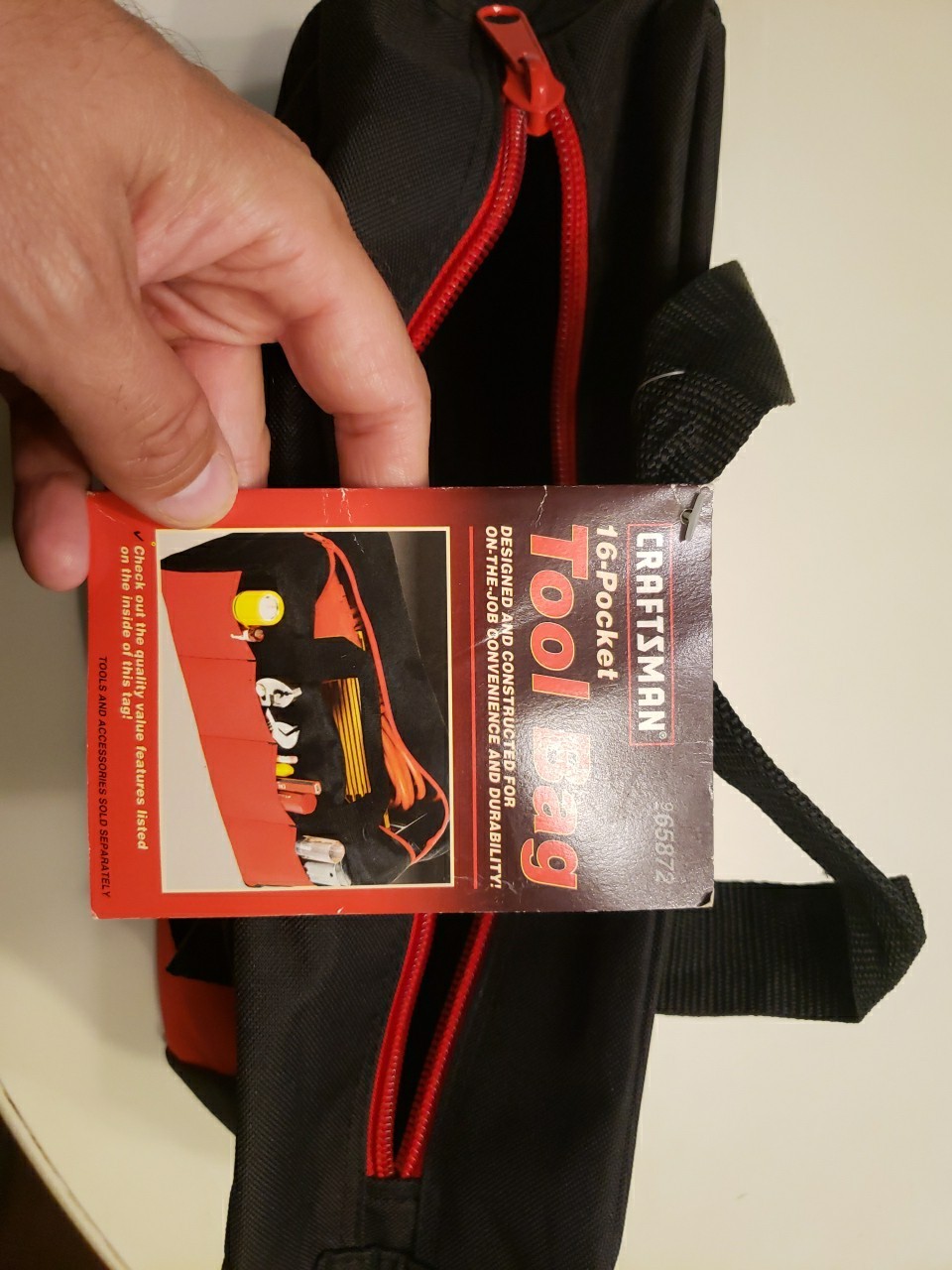 Craftsman 16 Pocket Tool Bag 14×7.5×5.5 Measurements