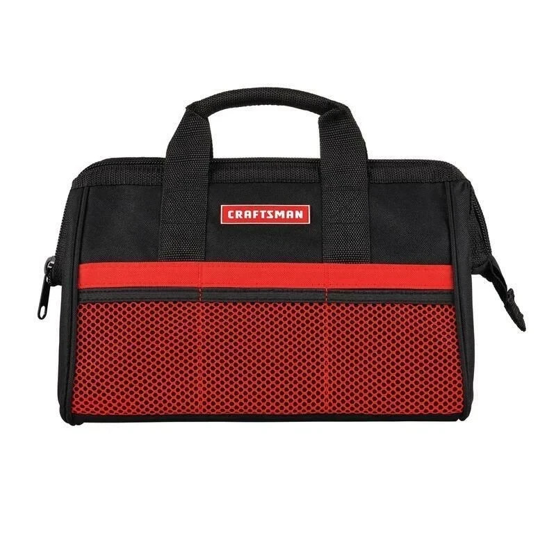 Craftsman 13 in. or 18in. Wide Mouth Tool Bag Black/Red