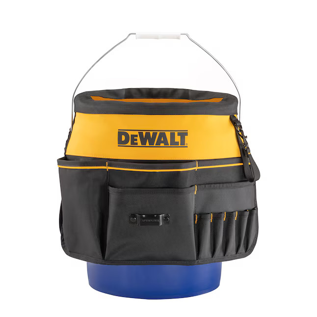 DEWALT Black – Yellow Ballistic nylon 5-gallon bucket organizer