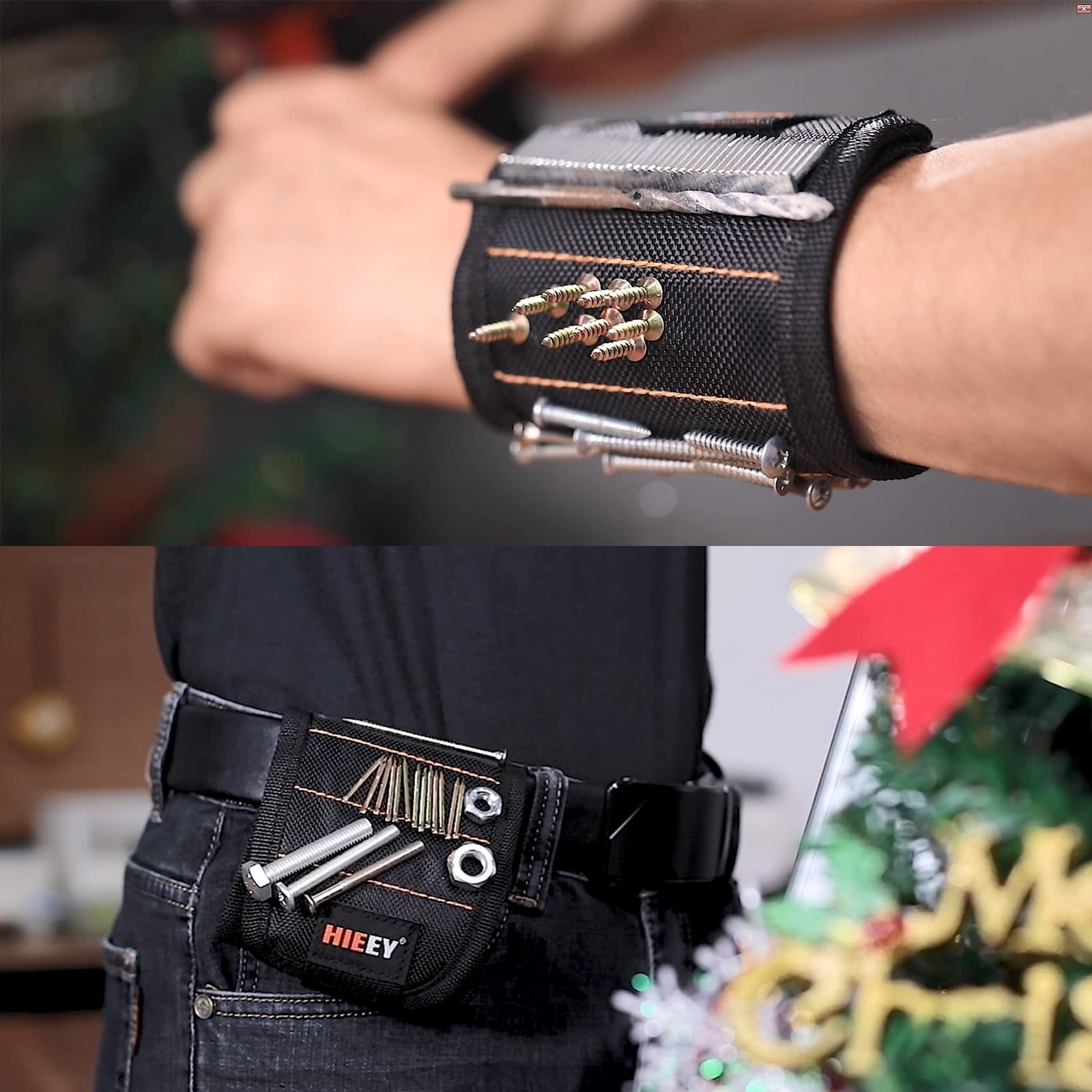 Magnetic Wristband Tool Belt – 2 Pack for Holding Screws, Cool Gadgets Gift for