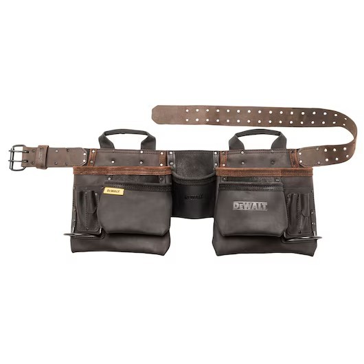 DeWalt DWST550112 Leather Tool Rig Apron 11-Pockets