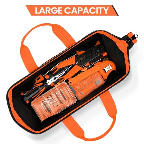 Large Tool Organizer Bag with 18 14.2″ Black & Orange – Large Tool Bag