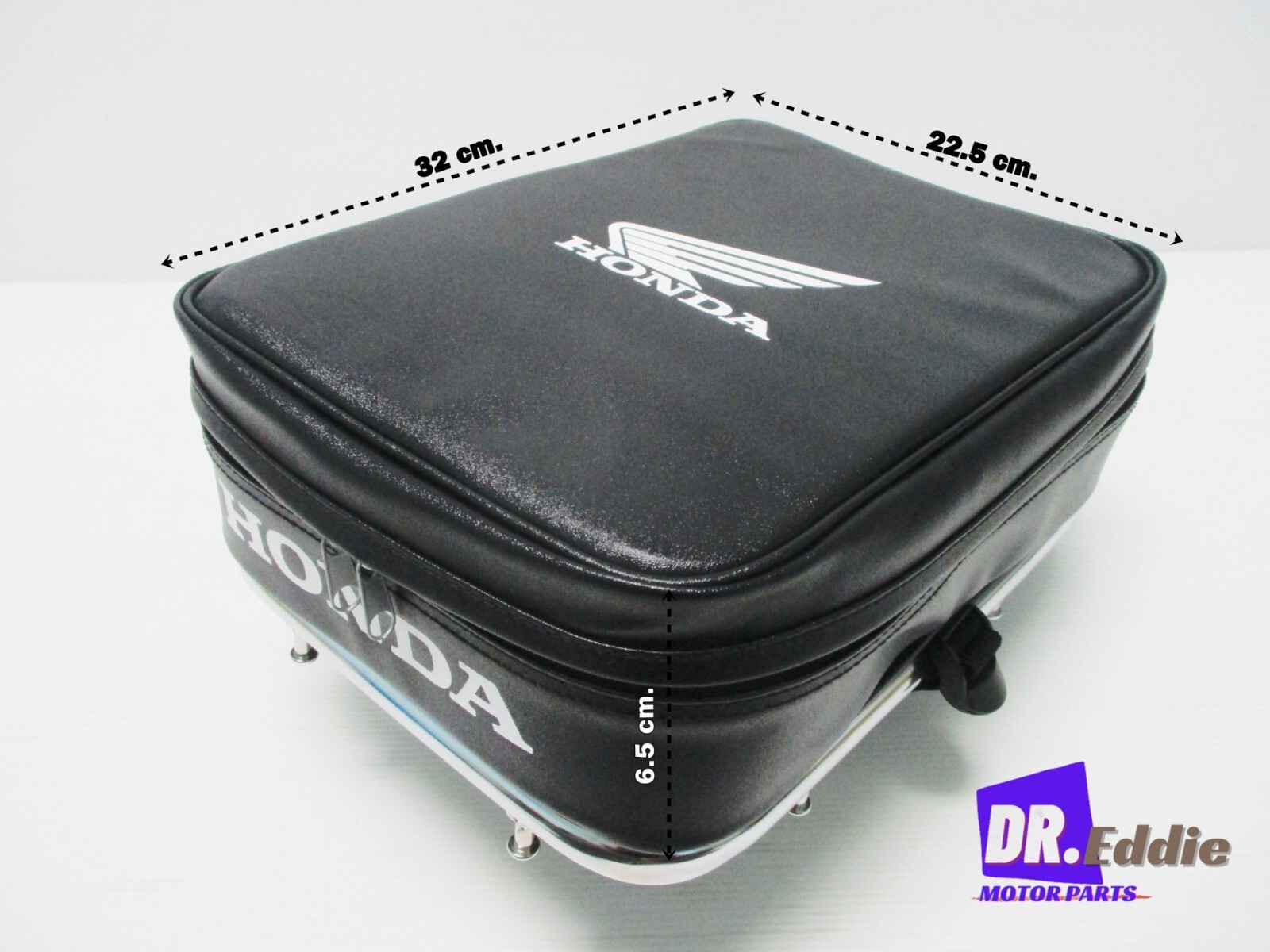 Fit Honda C70 C90 1970-89 Rear Rack Carrier & Black Baggage Bag Pouch #BI5877#