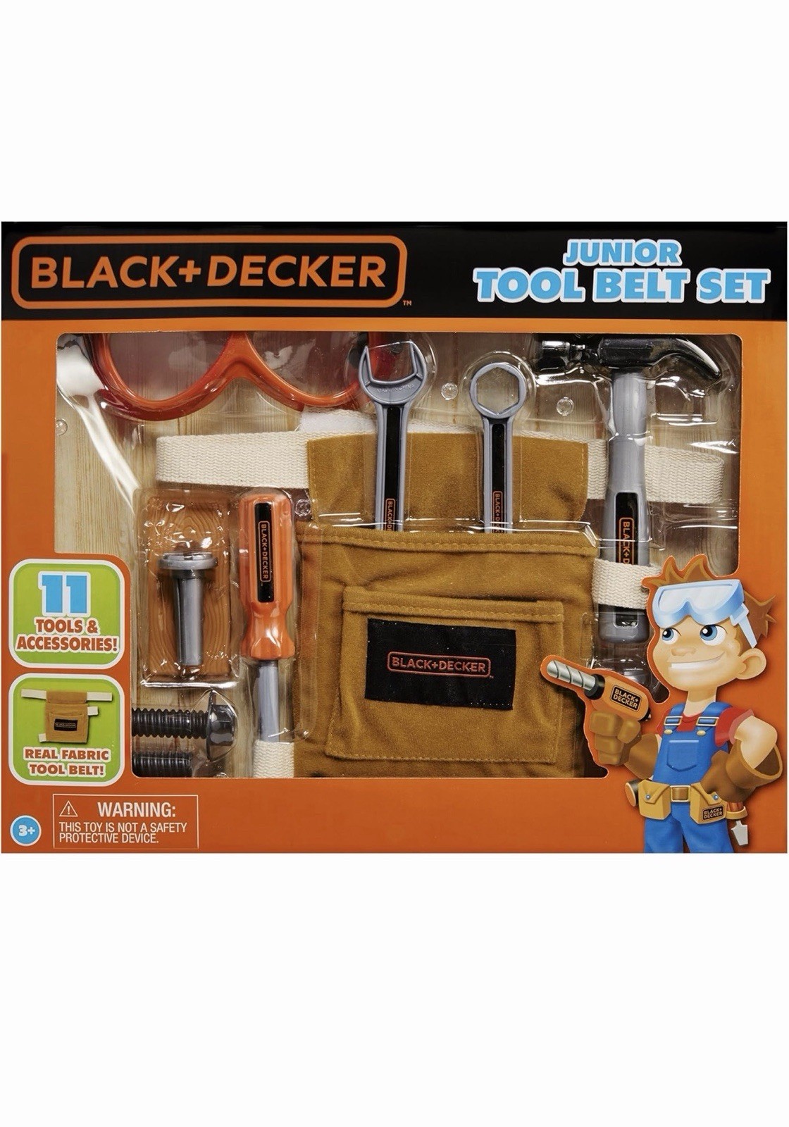 Black & Decker Jr. Tool Belt Set 11 Tools and Accessories