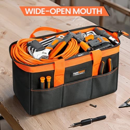 Large Tool Organizer Bag with 18 14.2″ Black & Orange – Large Tool Bag
